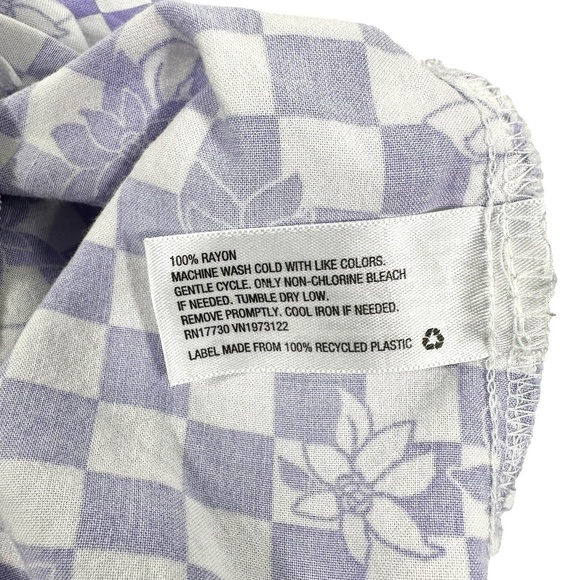 | Wild Fable | Lilac Flowy Soft Short Spaghetti Strap Sun Dress with Pockets - M - Picture 4 of 5